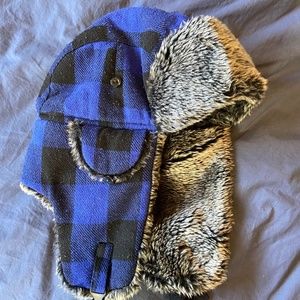 Cityhunter plaid bomber hat - one size